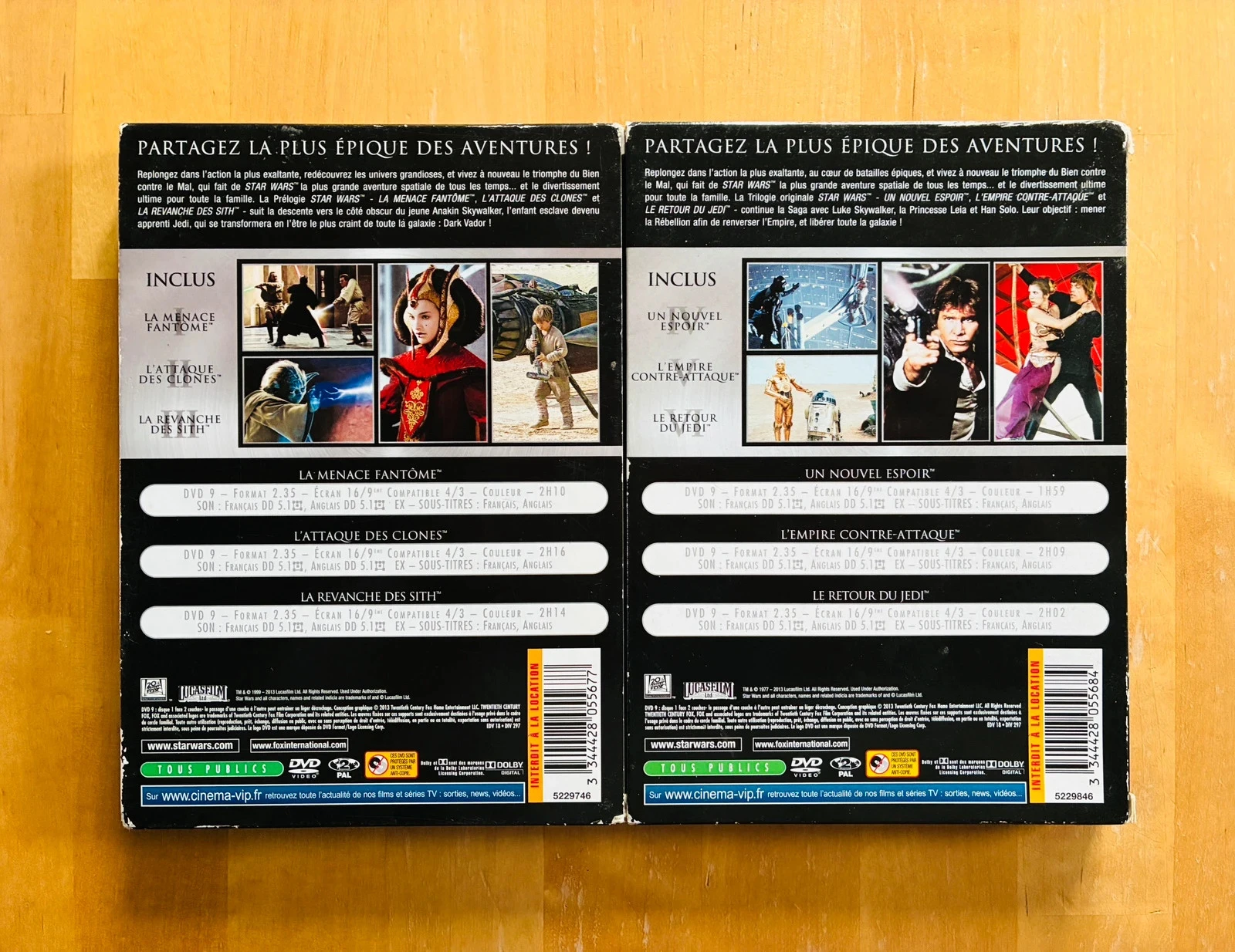 Set van 2 complete DVD-boxsets Star Wars van George Lucas. – photo 2